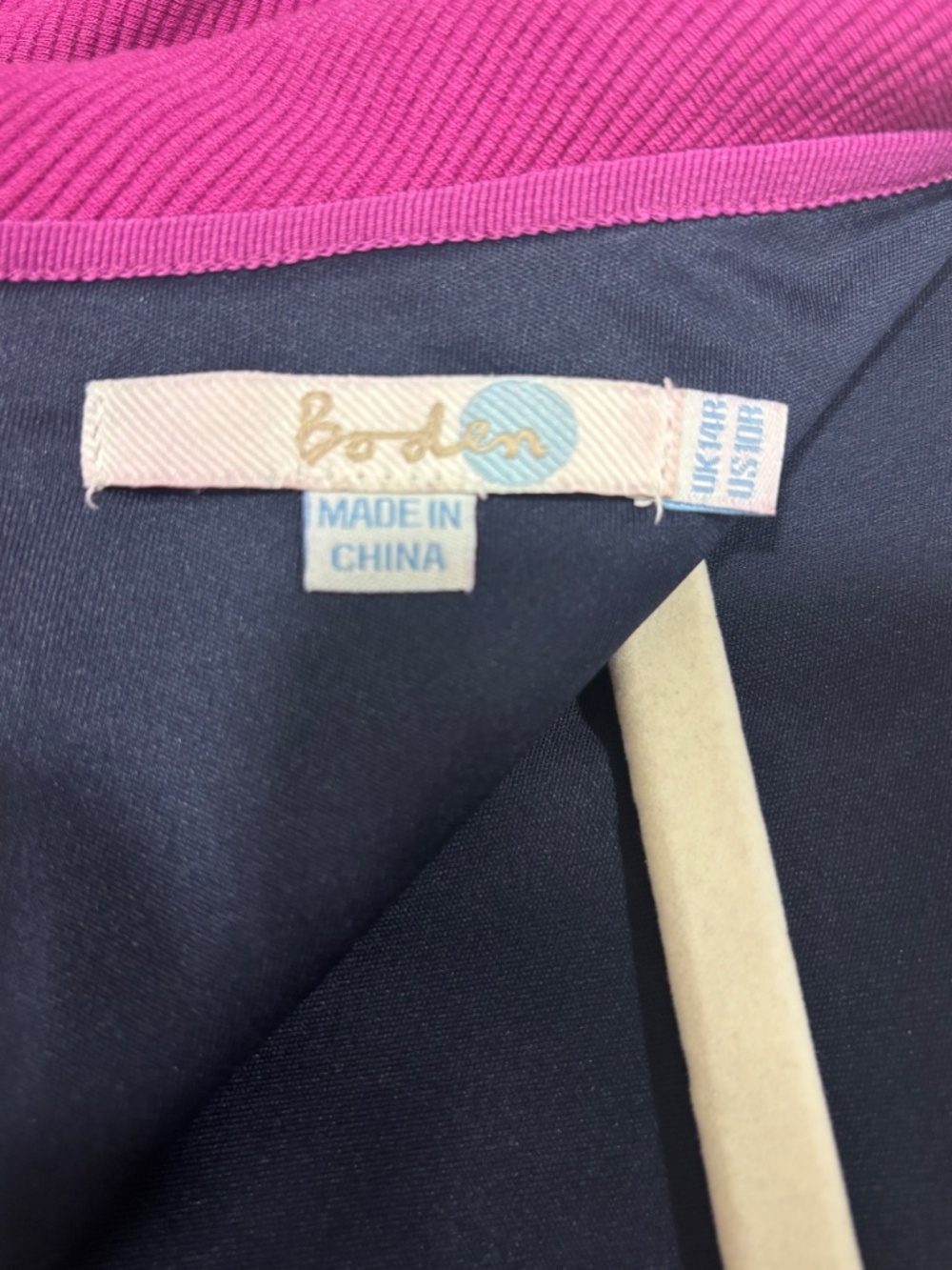 Boden Magenta Sheath Dress Size 10 - Picture 6 of 6